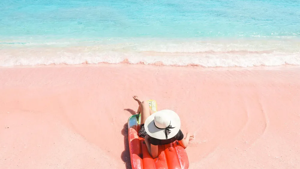 Pink beach